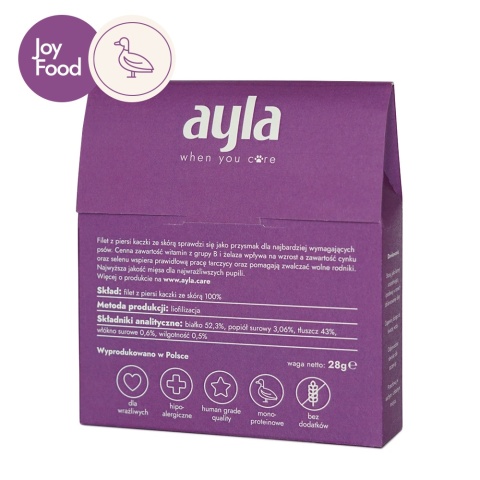 Ayla Liofilizowany filet z piersi kaczki ze skórą