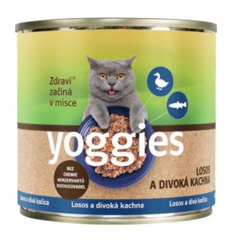 Karma dla kota łosoś i dzika kaczka Yoggies 185 g