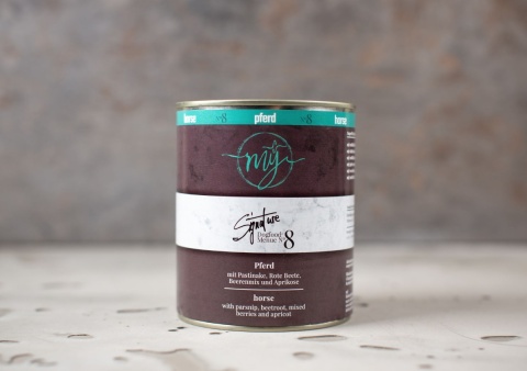 Konina z pasternakiem, burakiem i owocami My Signature