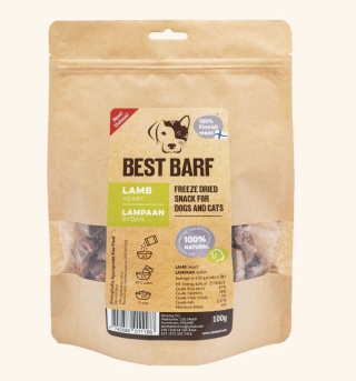 Liofilizowane serca jagnięce Best Barf 50g