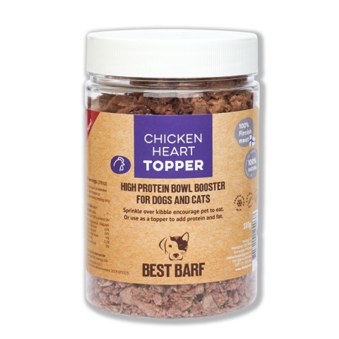 Liofilizowane serca kurczaka Best Barf TOPPER 100g