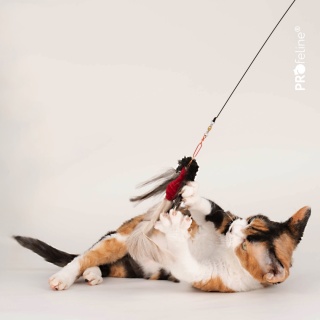 Profeline zawieszka futrzany feniks z sierści jelenia i piór