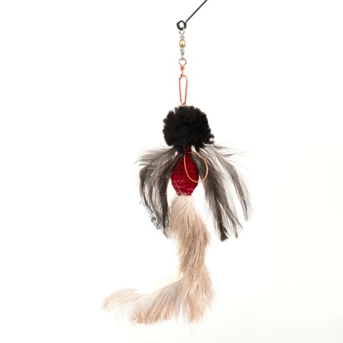 Profeline zawieszka futrzany feniks z sierści jelenia i piór