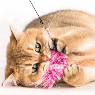 Profeline zawieszka różowa krewetka z sierści jelenia